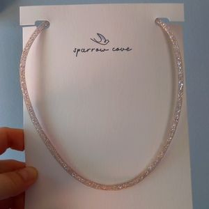 Sparrow Cove sprakle rose gold necklace